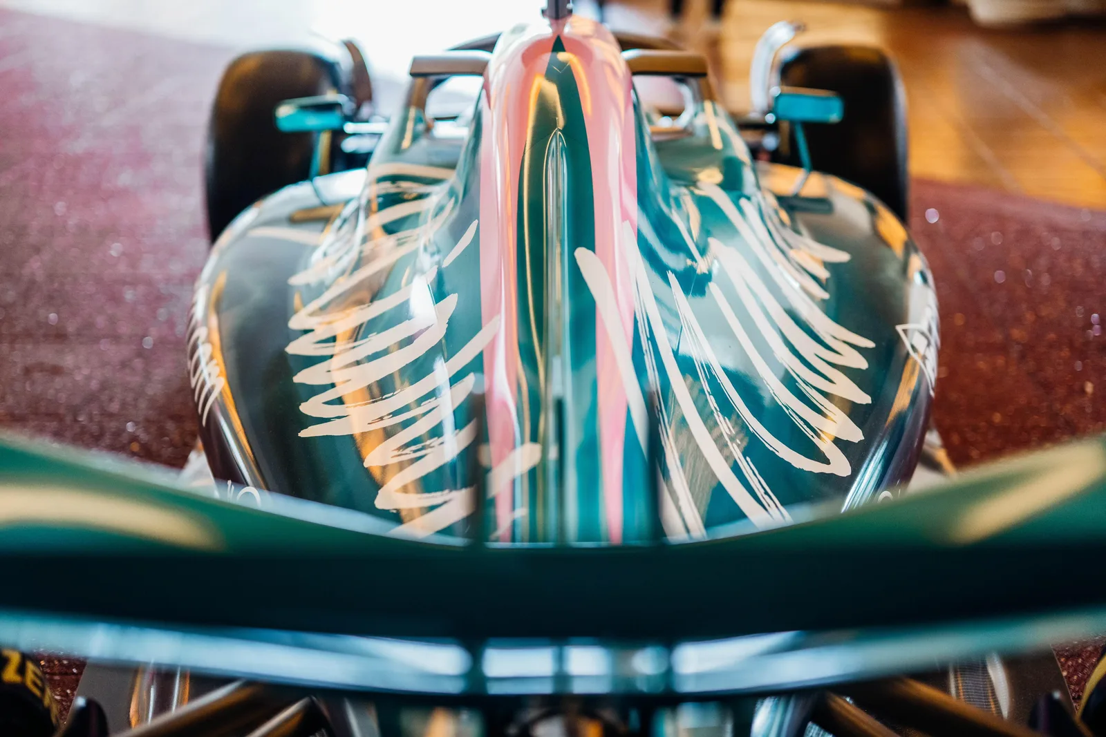 F1 livery brushstroke detail