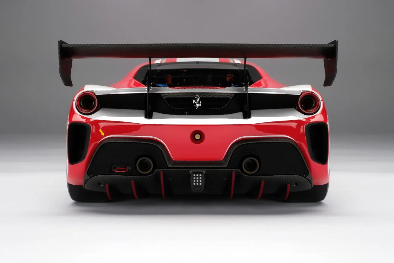 Ferrari 488 Challenge — red & white rear