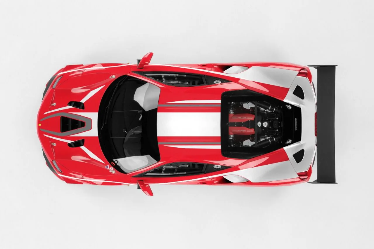 Ferrari 488 Challenge livery — overhead