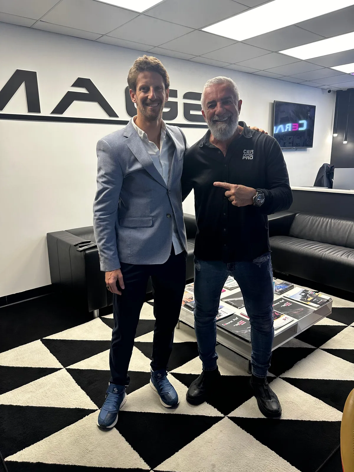 Romain Grosjean at Imprint Miami